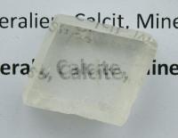 Calcite bi-refringence